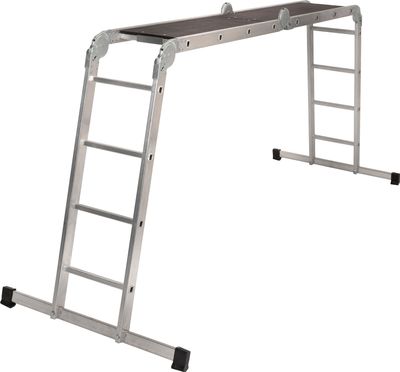 Létra Strend Pro DP-U 4x3, Alu, s drevennou platformou, EN 131, max. 3.46 m