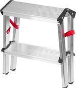 Stepladder Strend Pro DD, aluminum, 2x2 step, max. 125 kg