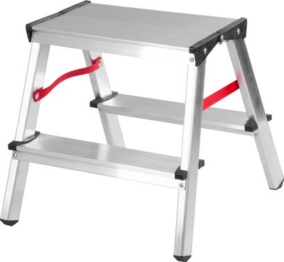 Lépcső Strend Pro DD2, 2x2, max. 125 kg, ALU, kétoldalas