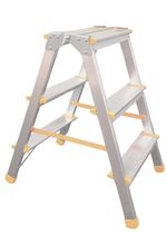 Stepladder ALVE EUROSTYL HOBBY 1923, 3-step, 63 cm, load capacity 150 kg, double-sided, without hand