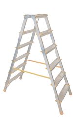Stepladder ALVE EUROSTYL HOBBY 1926, 6-step, 132 cm, load capacity 150 kg, double-sided, without han