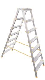 Schodíky ALVE EUROSTYL HOBBY 927, 7 stupienkové štafle, 155 cm, nosn. 150 kg, obojstranné, bez rúčky
