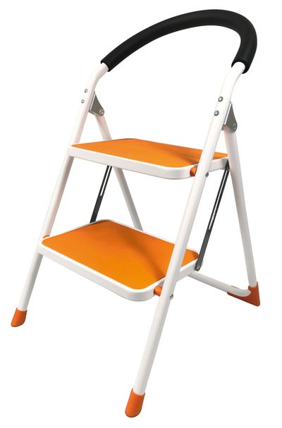 Step-ladder • 2 steps, max. 150 kg, orange