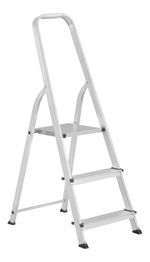 Stepladder Strend Pro ALD, aluminum, 3-step, max. 125 kg