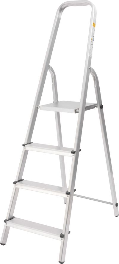 Létra, kicsi Strend Pro D4, 4 fokos, 125 kg, ALU