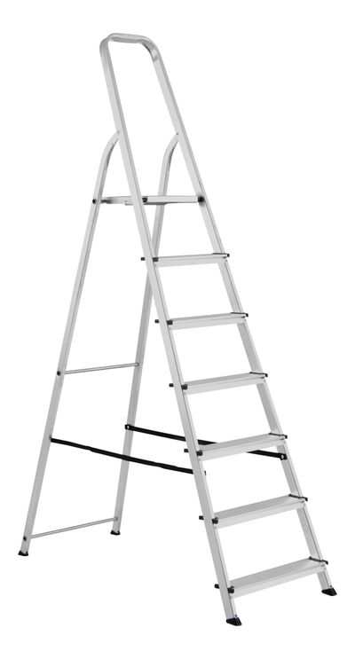 Stepladder Strend Pro ALD, aluminum, 7-step, max. 125 kg
