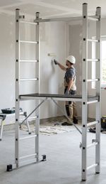 Lešenie s plošinou Strend Pro ARD HOME, hliníkové, 2x8, 3in1, max. 150 kg
