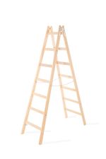 Létra Strend Pro, 7 fokos, fa állólétra, 2,26 m, max. 150 kg