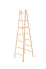 Ladder Strend Pro, 7-step, double, painted, wooden, 2.26 m, max. 150 kg