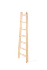 Ladder Strend Pro, 7-step, double, painted, wooden, 2.26 m, max. 150 kg
