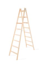 Ladder Strend Pro, 8-step, wooden stepladder, 2.56 m, max. 150 kg