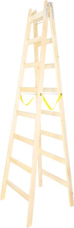 Létra Strend Pro, 8 fokos, fa állólétra, 2,50 m, max. 150 kg