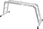 Létra platformmal Strend Pro ML103, 4x3, csuklós, Alu, max. 150 kg