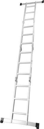 Ladder with Platform Strend Pro ML103, 4x3, articulated, aluminum, max. 150 kg