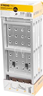 Ladder with Platform Strend Pro ML103, 4x3, articulated, aluminum, max. 150 kg