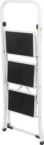 Stepladder Strend Pro LFD110, 3-step, steel, EN14183, load capacity 150 kg