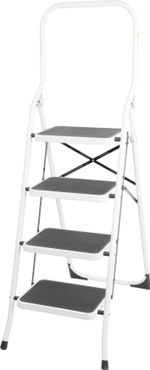 Step Stool Strend Pro LFT160, 4-step, steel, EN14183, load capacity 150 kg