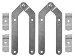 Ladder Hardware KOR-M, painter's, 2 hinges, 4 clamps