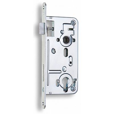 Lock Hobes 24026, R/L, Zn, 90/50/80, cylinder, mortise