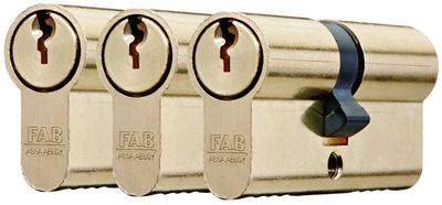 Cilinderes bététek készlet FAB TRIO 3, 100RSD 29+35, 6 kulcs, 3db készlet, Ms