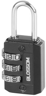 Lock Blossom NL2321, 21 mm, Zn, combination, padlock