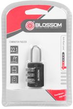 Lock Blossom NL2321, 21 mm, Zn, combination, padlock
