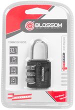 Lock Blossom NL23A, 30 mm, Zn, combination, padlock