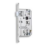 Lock Hobes K133, R/L, Zn, 72/50/80, cylinder, with follower, mortise