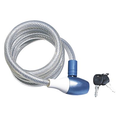 Lock ZOLI 87323, 8x100 cm, for bicycle, coiled