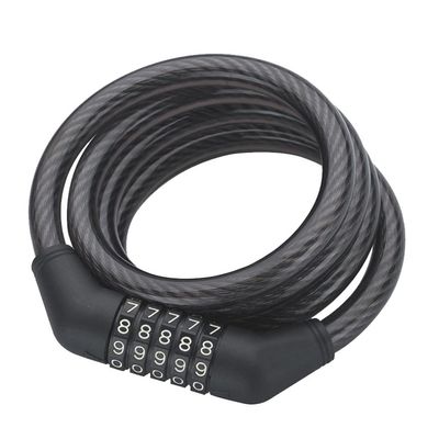 Lock ZOLI 87620, 10 mm x 120 cm, for bicycle, 5-digit code, coiled