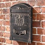 Mailbox GLA-Alu, aluminum, 255x90x410 mm, antique bronze