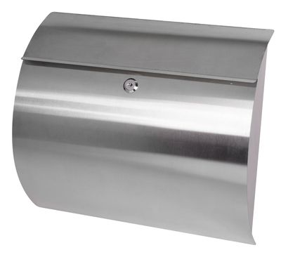 Post box HARPER, Stainless steel, 330x375x105 mm