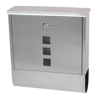Post box MADISON, Stainless steel, 340x310x100 mm