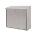 Mailbox FLATBOX 2, 360x100x360 mm, stainless steel