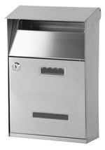 Mailbox GL-16S, 320x105x215 mm, stainless steel
