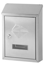 Mailbox GL-06S, 305x70x215 mm, stainless steel