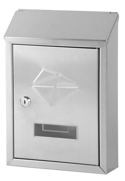 Postaláda GL-06S, rozsdamentes acél, 30,5 x 7 x 21,5 cm