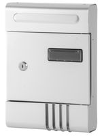 Mailbox GL-17AL, 290x205x65 mm, anodized aluminum, silver