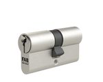 Cylinder insert FAB 1.00*/DNm 30+30, 3 keys, standard, satin nickel