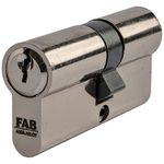 Cylinder lock FAB HOME 1.00*/DNs 30+35, 3 keys, standard, polished nickel