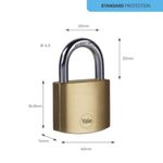 Zámok Yale Y110B/40/122/2, Standard Security, visiaci, 40 mm, 3 kľúče