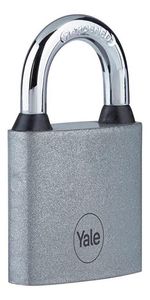 Lock Yale Y111S/50/125/1, padlock, iron, silver, 50 mm, 3 keys