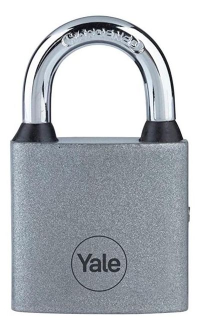 Lakat Yale Y111S/50/125/1, függő, vas, ezüst, 50 mm, 3 kulcs