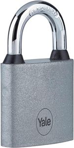 Lakat Yale Y111S/60/132/1, függő, vas, ezüst, 63 mm, 3 kulcs
