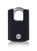 Zámok Yale Y121B/40/125/1, High Security, visiaci, čierny, 46 mm, 3 kľúče