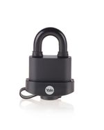 Lock Yale Y220B/51/118/1, High Security, padlock, laminated steel, black, 53 mm, 3 keys