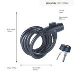 Lock Yale YCK0/12/200/2, for bicycle, key operated, 2000 mm