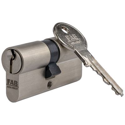 Cylinder FAB HOME 2.00** /DNs, 30+45, 3 keys, standard, satin nickel