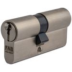 Hengerzárbetét FAB HOME 3.00*** /BDNs 40+45, 5 kulcs, szatén nikkel