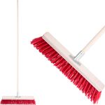Road broom 500 mm with handle